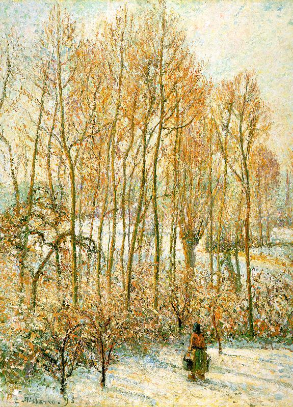 Camille Pissaro Morning Sunlight on the Snow, Eragny sur Epte Spain oil painting art